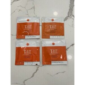 Tan Towel PLUS 4 Pack NEW Towelette Lot Self Tan Travel Summer Sun-Kissed